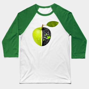 Transparent Green Apple Baseball T-Shirt